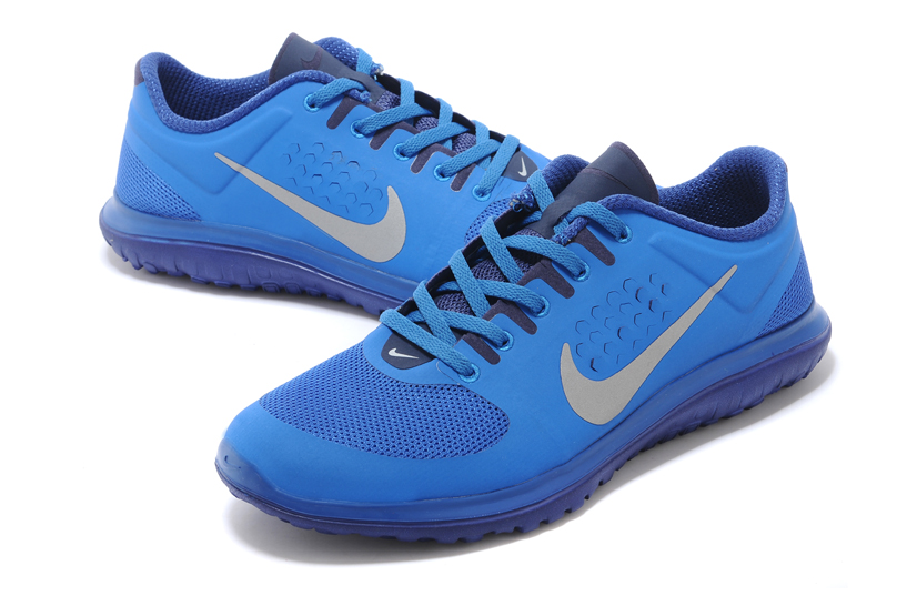 Nike FS Lite running sans chaussures gris bleu fonce (5)